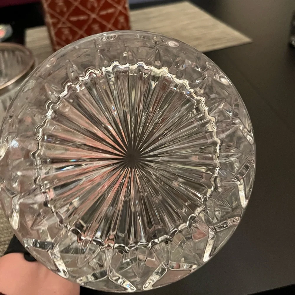 Vintage crystal champagne ice bucket
